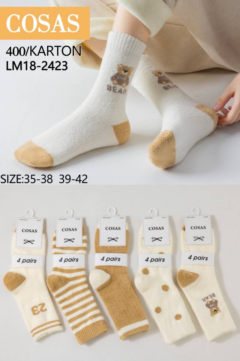 Skarpety damskie Roz 35-42, Mix kolor Paczka 40 szt